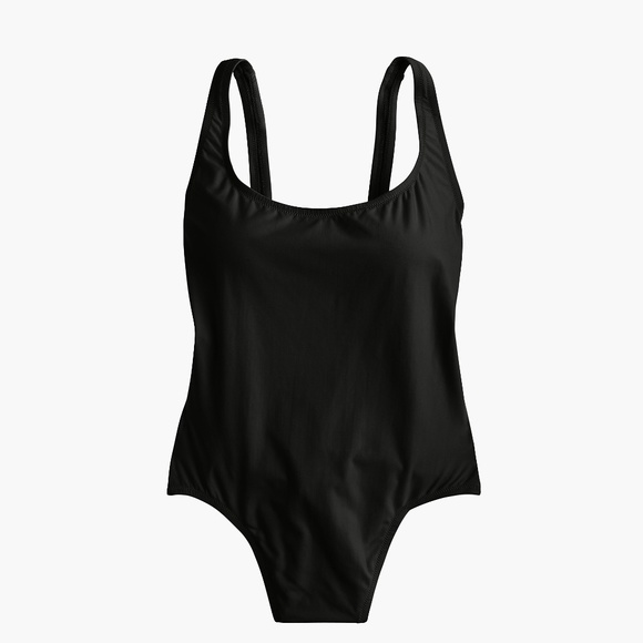 J. Crew NWT Plunging Scoopback One-Piece Swimsuit - Picture 2 of 2